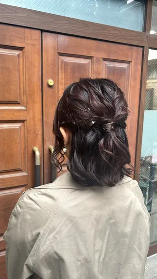 ミディアム Haruka髪質改善 ヘアセット♡のヘアスタイル