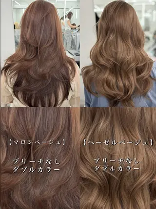 ロング カラー 顔まわりの神様✨ 透明感カラー藤嶋秀幸のヘアスタイル