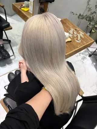 ロング カラー ハイトーン/韓国風/ 艶髪/吉祥寺のヘアスタイル