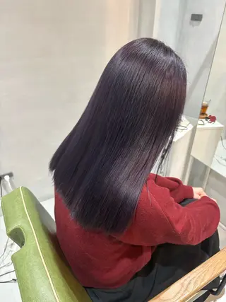 ロング カラー ハイトーン/艶髪/ 暗髪/韓国/sanaのヘアスタイル