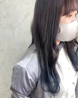 ロング カラー like みやびのヘアスタイル