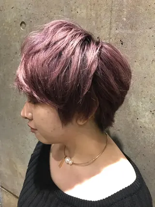 ショート カラー 一ノ瀬 蘭のヘアスタイル