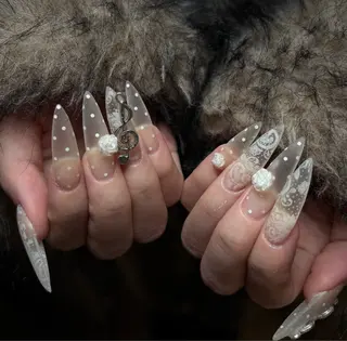 ロング lillion所属・SEINA_ NAIL🐈‍⬛💗のネイルデザイン