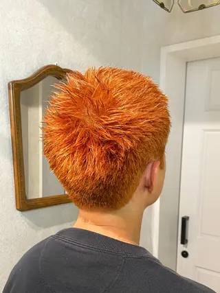 ショート カラー メンズ お洒落カジュアル🍃 まなとのヘアスタイル