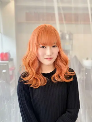 セミロング カラー GaKu/ハイトーン /ブリーチ/レイヤーのヘアスタイル