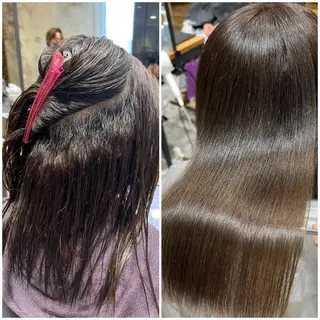 ミディアム カラー パーマ 美髪ヘッドスパ🫧 西山紗奈江💆‍♀️のヘアスタイル