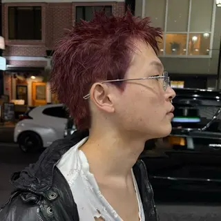 ショート カラー メンズ ハイトーン/パーマ/ メンズ / 櫻本🌐のヘアスタイル