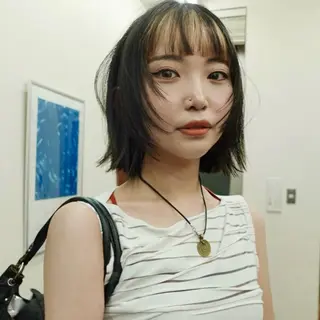 ミディアム カラー レイヤー専門家 ダブルカラー修のヘアスタイル