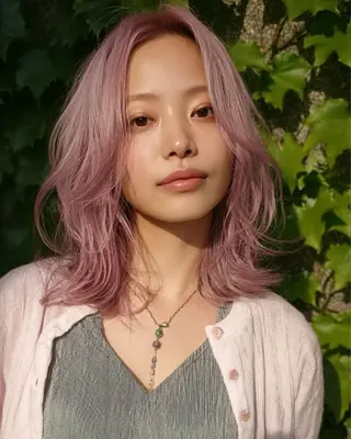 ミディアム カラー ブリーチ/レイヤー 🐥HIYORIのヘアスタイル