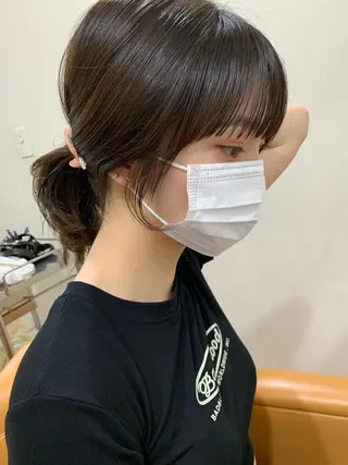 セミロング カラー of hair所属・丸みショート 廣瀬隆志のヘアスタイル