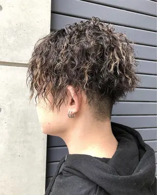 ショート パーマ メンズ パーマ特化 motooのヘアスタイル