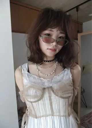 カラー レイヤー/艶カラー /yuan⟡.·のヘアスタイル