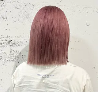 ミディアム カラー 透明感カラー🎀 ／レイヤー／マツエクのヘアスタイル