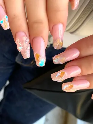 ネイル ＫＥＩ nail🎀 ガーリーネイル🧸のネイルデザイン