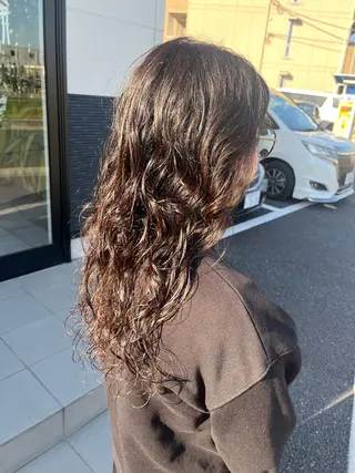 ロング パーマ 山口 優美のヘアスタイル