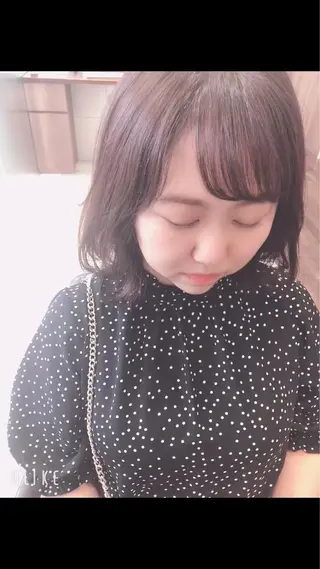 ミディアム 福見 美保のヘアスタイル