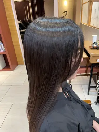 ロング カラー ヘアアレンジ 🎈ブリーチなし暖色 カラー/レッド/ゆいのヘアスタイル