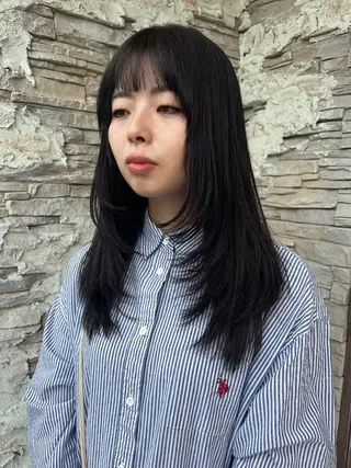 ロング 💫レイヤーカット✨ 透明感カラー工藤雄大のヘアスタイル