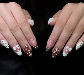 ネイル By moonネイル 🌷ワンホン/韓国風のネイルデザイン