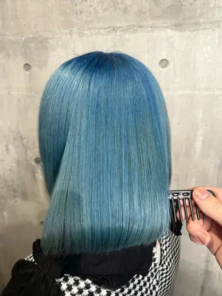 ミディアム カラー mimiiy梅田 中崎町ハイトーンのヘアスタイル