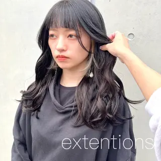 ロング カラー ヘアアレンジ 八巻 晴香のヘアスタイル