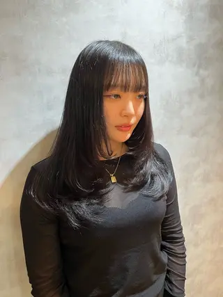 ロング Collet Ginza所属・外国人風レイヤー ボブパーマYukiのヘアスタイル