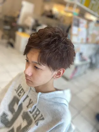 パーマ メンズ 髪質改善美容室bokuno町田店所属・メンズ＆髪質改善縮毛 矯正【平山🔥拓哉】のヘアスタイル