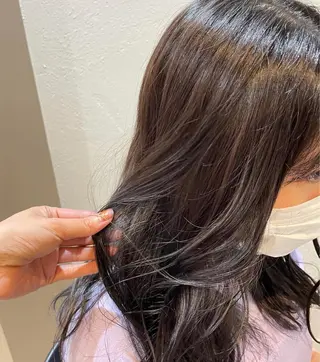 カラー 韓国レイヤーカット 🫧大阪梅田レイヤーのヘアスタイル