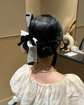 セミロング ヘアアレンジ 🫧tomoka 透明感カラー🫧のヘアスタイル