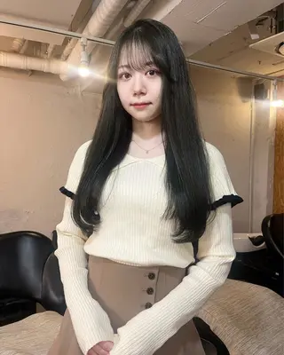 ロング カラー mizuho🐈⬛ 艶髪¦ダークトーンのヘアスタイル