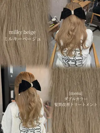 ロング Colore（コローレ）所属・顔タイプ/ダブルカラ ー/りりかのヘアスタイル