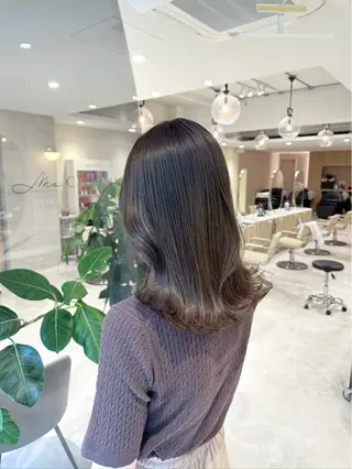 ミディアム カラー Ms.CHARM所属・透明感カラー🌿 グレージュ🐺陽介のヘアスタイル