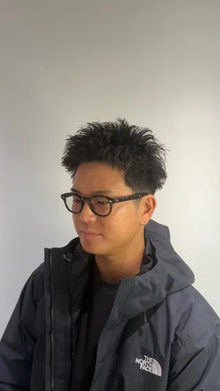 ショート パーマ メンズ PARK by  CREAM所属・高橋 周のヘアスタイル