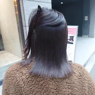 セミロング 髪質改善ストレート Kantaのヘアスタイル