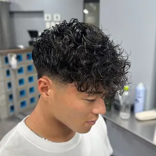 パーマ メンズ I-CON  #blue MEN'S所属・池袋/カラー/パーマ NATSUのヘアスタイル