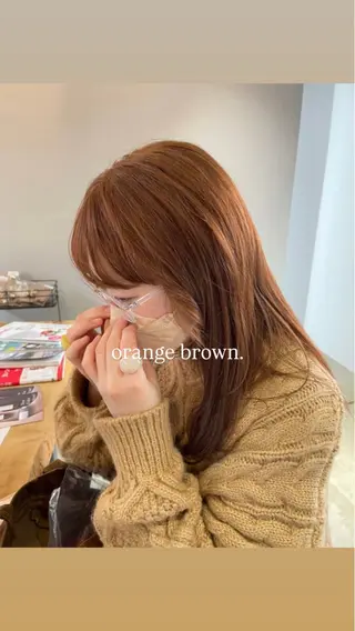 ミディアム カラー ROCCOeast Rukaのヘアスタイル