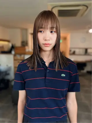 ミディアム カラー 梅田  illfrere 所属・イルフレール ryuのヘアスタイル