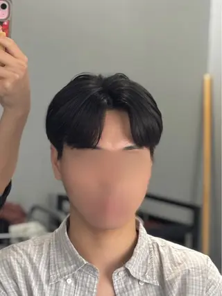 ショート パーマ メンズ 韓国メンズヘア/ ダウンパーマ/歩夢のヘアスタイル