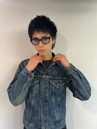 カラー メンズ nishido ハイライト/海外ヘアのヘアスタイル