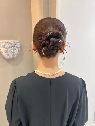 セミロング ヘアアレンジ karin🌛ボブ／ 透明感たっぷりカラーのヘアスタイル