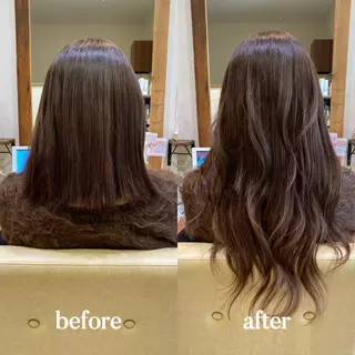 𝐲𝐮𝐮𝐦𝐢 エクステ/ 艶カラーのヘアスタイル