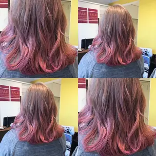 ロング カラー HOLON池袋所属・ウルフカット ハッシュカット/七海のヘアスタイル