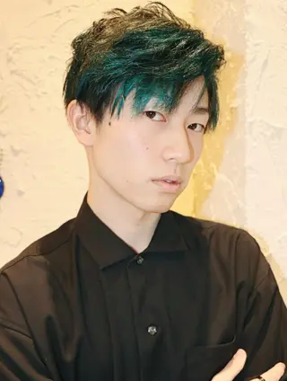 ショート カラー メンズ LAMP HAIR  ランプヘアー所属・徳永 博志のヘアスタイル