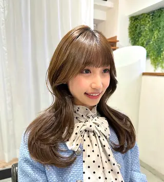 ロング カラー レイヤー/韓国ヘア /顔周り/大久保貴之のヘアスタイル