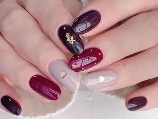 ネイル ネイルサロンAiri 長さ出し·シンプルのネイルデザイン