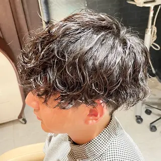 ショート パーマ メンズ メンズ専門美容師✂︎ 大庭勝己のヘアスタイル