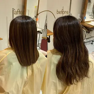 ロング 堀口 彩佳のヘアスタイル