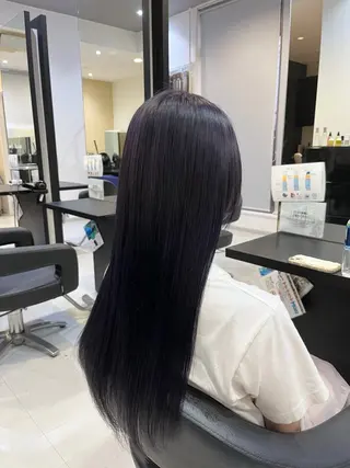 ロング カラー 諸岡 玲のヘアスタイル