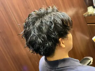 ショート パーマ メンズ 浅見 天翔のヘアスタイル