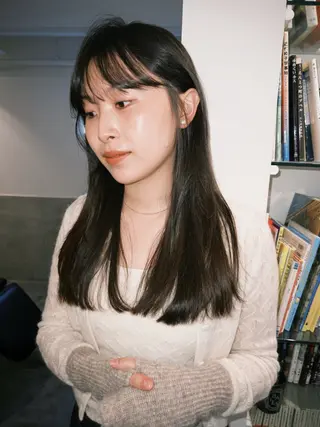 セミロング KOCHAB本山所属・三谷 はるなのヘアスタイル